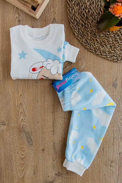 Kuzucuğum Bebek Pijama Takımı MAVİ -  9-12 AY