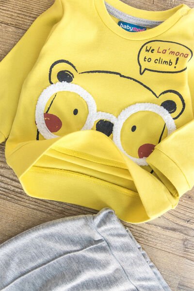 Figürlü İkili Erkek Bebek Takım