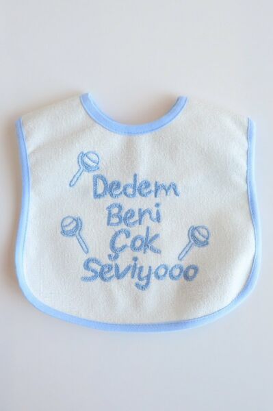 Bebek Önlüğü Dedem Beni Seviyo Yazılı