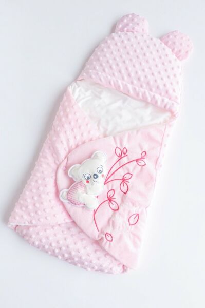Ayıcıklı Nohut Bebek Kundak PEMBE