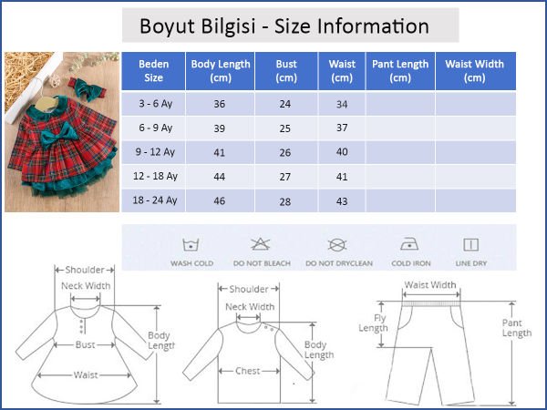 Ekose Desenli Bandanalı Kırmızı Kız Bebek Elbise