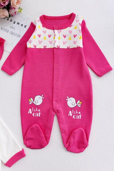 Pembe Kalpli 8'li Kız Bebek Hastane Çıkışı Bebek Seti
