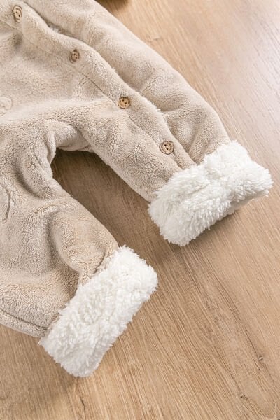 Ayıcık Figürlü Welsoft Peluş Astronot Kız/Erkek Bebek Tulum