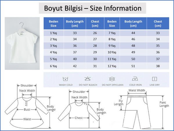 Kısa Kollu Çocuk Body Düz Renk Çocuk Tişört