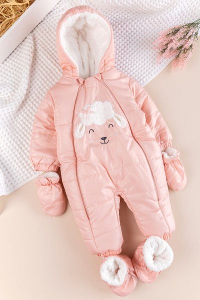 Peluş Astarlı Kız Erkek ebek Astronot Tulum