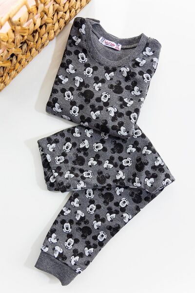 Mickey Desenli Kız Çocuk Pijama Takımı