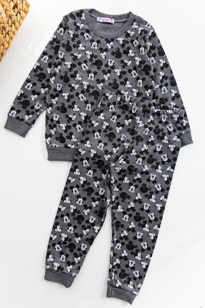 Mickey Desenli Kız Çocuk Pijama Takımı
