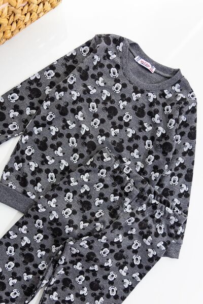 Mickey Desenli Kız Çocuk Pijama Takımı