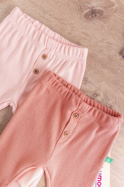 Erkek/Kız Bebek Tek Alt Pantolon Gül kurusu -  6-9 AY