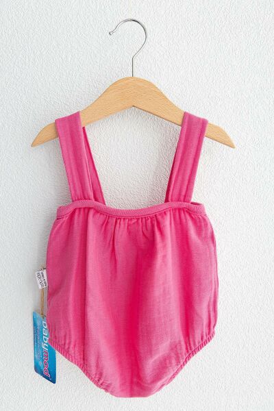 Minik Tavşan Kız Bebek Tulum Salopet Bebek Takım PEMBE - 9-12 Ay