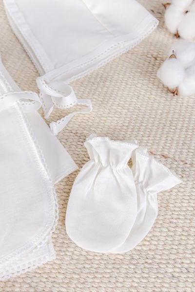 Natural %100 Pamuk 5'li Kız Erkek Bebek Hastane Çıkışı Zıbın Seti Yeni Doğan Açil İhtiyac Seti