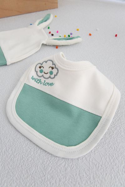 Kuzucuk Figürlü 5'li Bebek Hastane Çıkışı Zıbın Seti