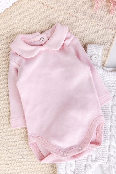 Triko Kışlık 2'li Kız Bebek Salopet Tulum Set