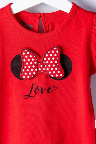 Kız Bebek Takım Figürlü Kız Bebek Yazlık Takım