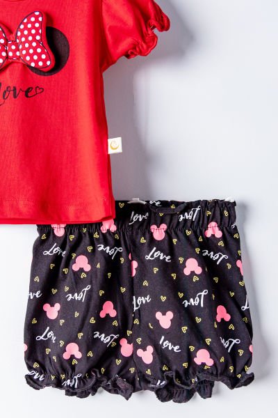 Kız Bebek Takım Figürlü Kız Bebek Yazlık Takım