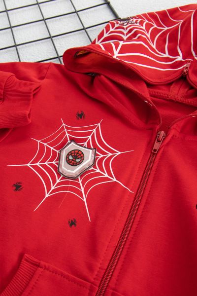 Spiderman Erkek Çocuk Kapüşonlu Sweatshirt