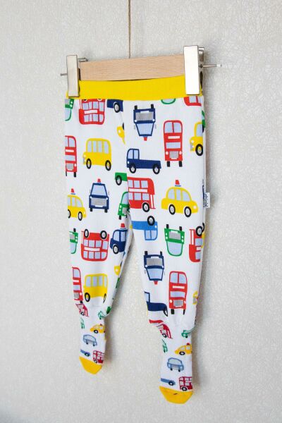 Çoraplı Tek Alt Bebek Pantolon SARI - 3-6 AY