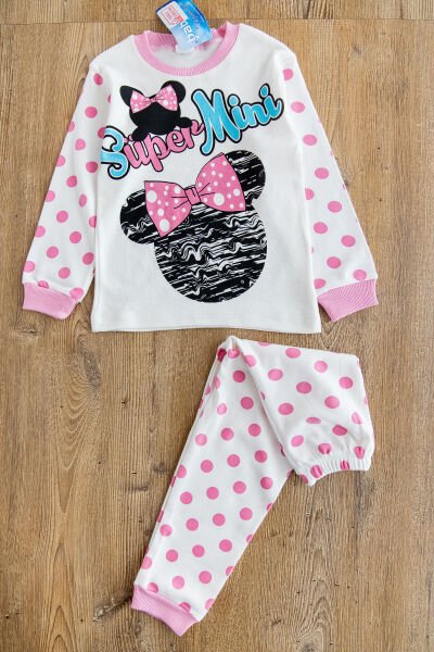 Mickey Mouse Kız Çocuk Pijama Takımı