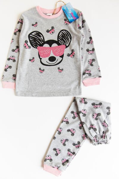 Mickey Mouse Kız Çocuk Pijama Takımı