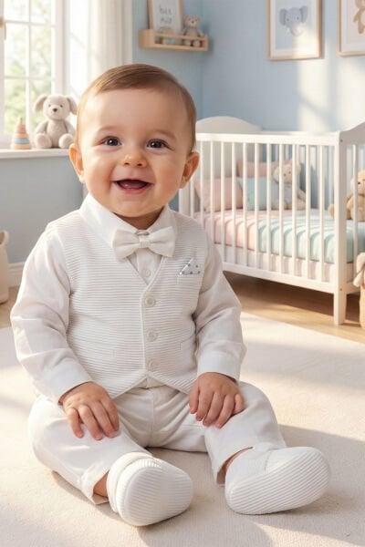 Patikli 5'li Erkek Bebek Mevlüt Takımı Seti