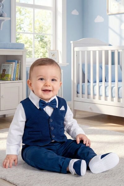 Patikli 5'li Erkek Bebek Mevlüt Takımı Seti