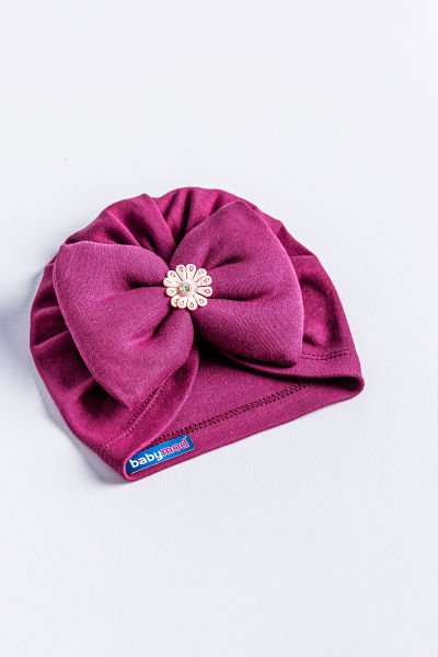 Kız Bebek Bandana Şapka Fiyonklu Bebek Bone