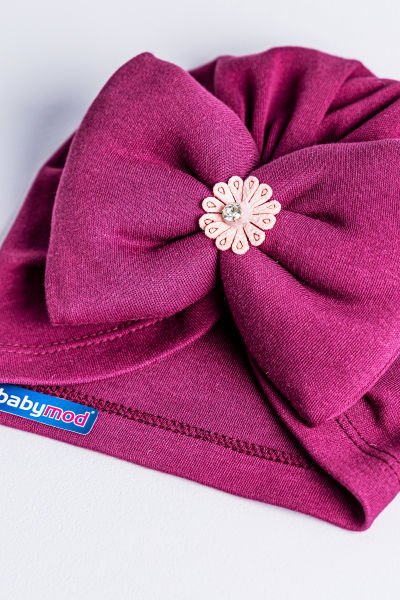 Kız Bebek Bandana Şapka Fiyonklu Bebek Bone