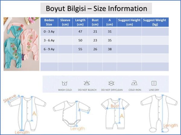 Kız Bebek Tulum Güpürlü İkili Uzun Kollu Tulum Takım