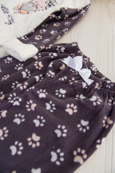 Hello Kitty Kız Çocuk Polar Pijama Takımı