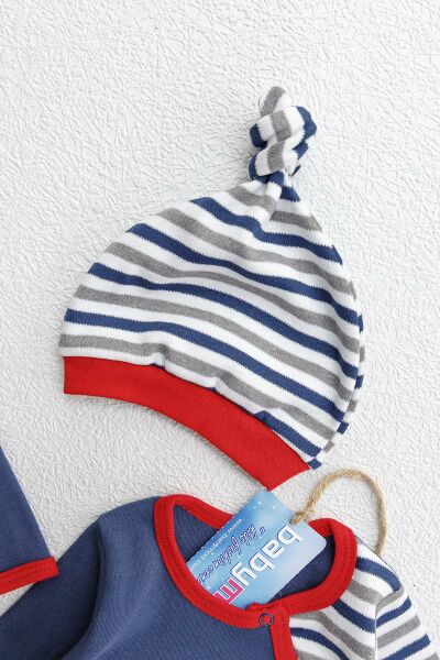 Kuzu Figürlü Uzun Kollu İkili Bebek Tulum Takımı