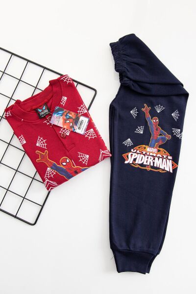 Spiderman Erkek Çocuk Pijama Takımı Çocuk Gecelik