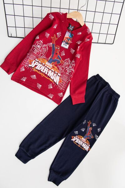 Spiderman Erkek Çocuk Pijama Takımı Çocuk Gecelik