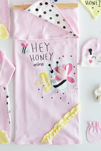 Babymod Layette Arı Figürlü Hastane Çıkışı Bebek Takımı