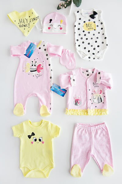 Babymod Layette Arı Figürlü Hastane Çıkışı Bebek Takımı