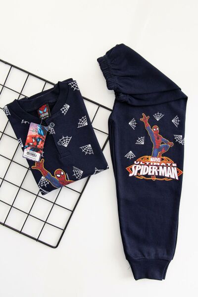 Spiderman Erkek Çocuk Pijama Takımı Çocuk Gecelik