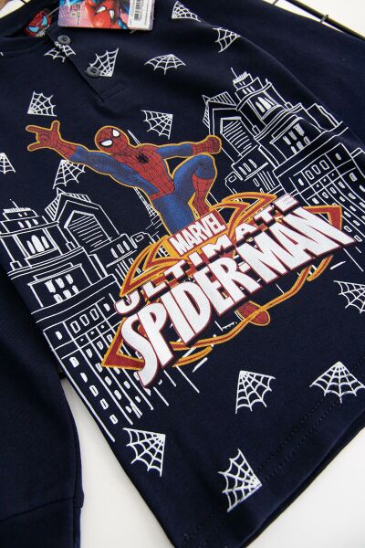Spiderman Erkek Çocuk Pijama Takımı Çocuk Gecelik