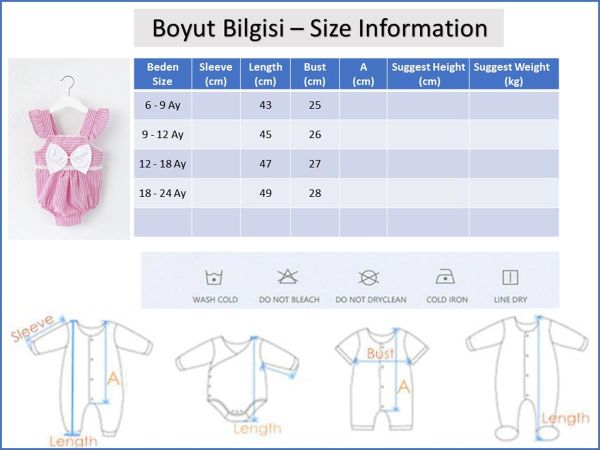 Fiyonklu Askılı Kız Bebek Tulum