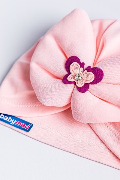 Kız Bebek Bandana Şapka Kelebek Fiyonklu Bebek Bone