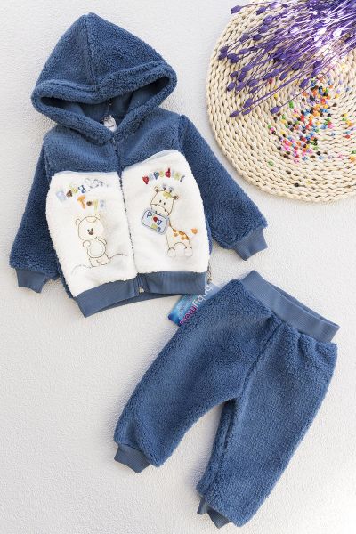 Baby Toys Kapüşonlu İkili Erkek Bebek Takım