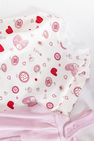 Askılı Kız Bebek Tulum Salopet Takım PEMBE -  12-18 AY