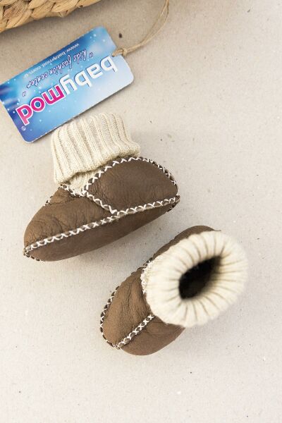 %100 Deri Bebek Patik