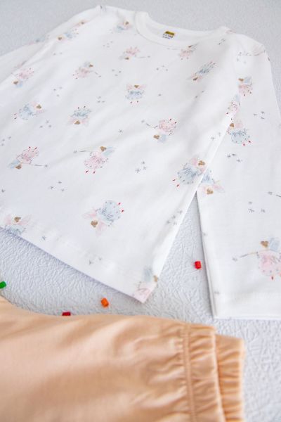 Melek Figürlü Kız Çocuk Pijama Takımı