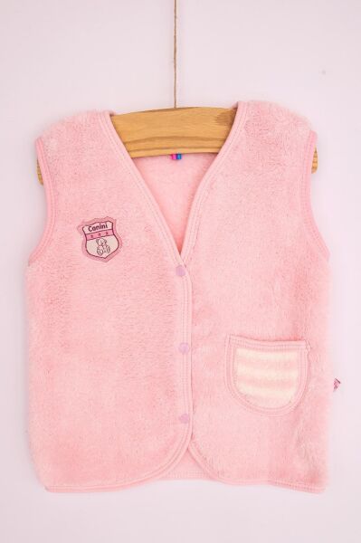 Peluş Kız Bebek Yelek