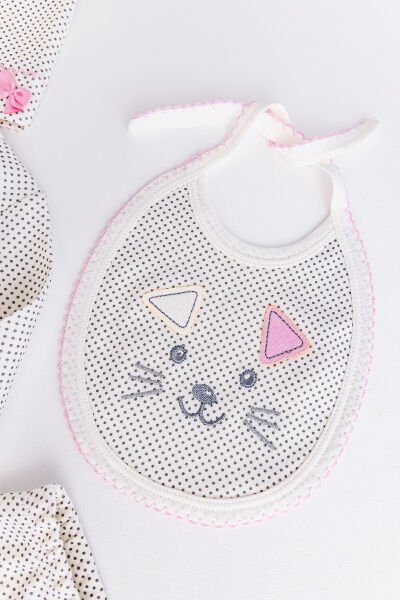 Puantiyeli 5 Parça Kız Bebek Takım Bebek Hastane Çıkışı