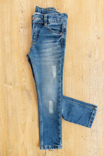Denim Kumaş Kız Çocuk Kot Pantolon
