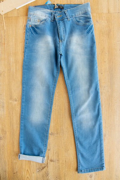 Denim Kumaş Erkek Çocuk Kot Pantolon