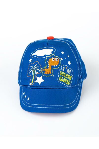 Dino Figürlü Erkek Bebek Şapka SAKS - 0-18 Ay