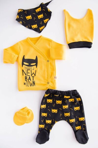 Erkek Bebek Layette 5'Li Hastane Çıkışı