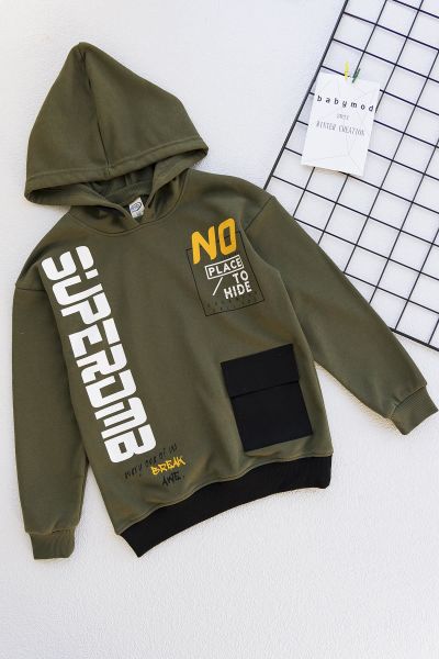 Kapüşonlu Erkek Çocuk Sweat