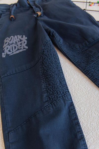 Erkek Çocuk Gabardin Kargo Çocuk Pantolon LACİVERT - 6-7 Yaş